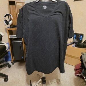 Classic Black V-Neck Men's Tee